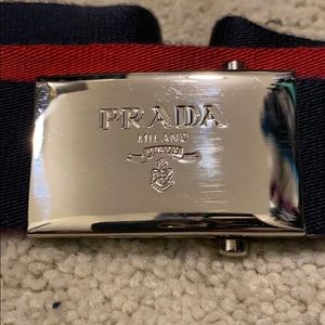 Prada Reversible Nylon & Saffiano Leather Belt